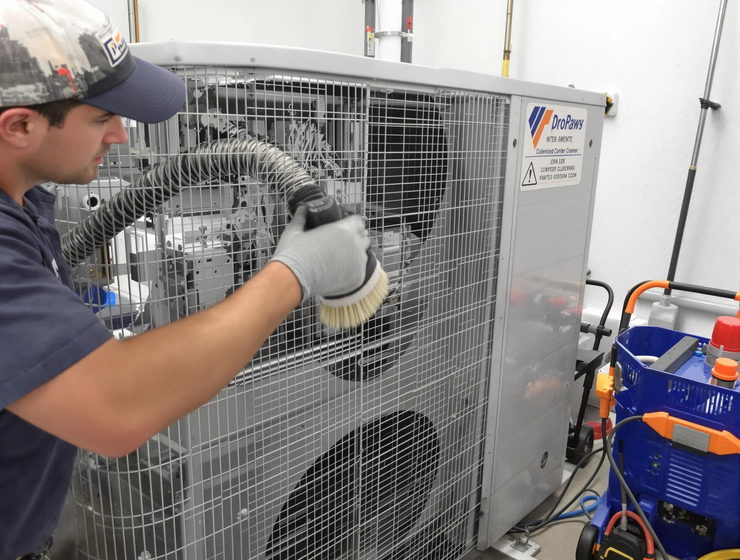 South Park Air Duct Cleaning specialist performing precision AC coil cleaning for improved system performance in South Park