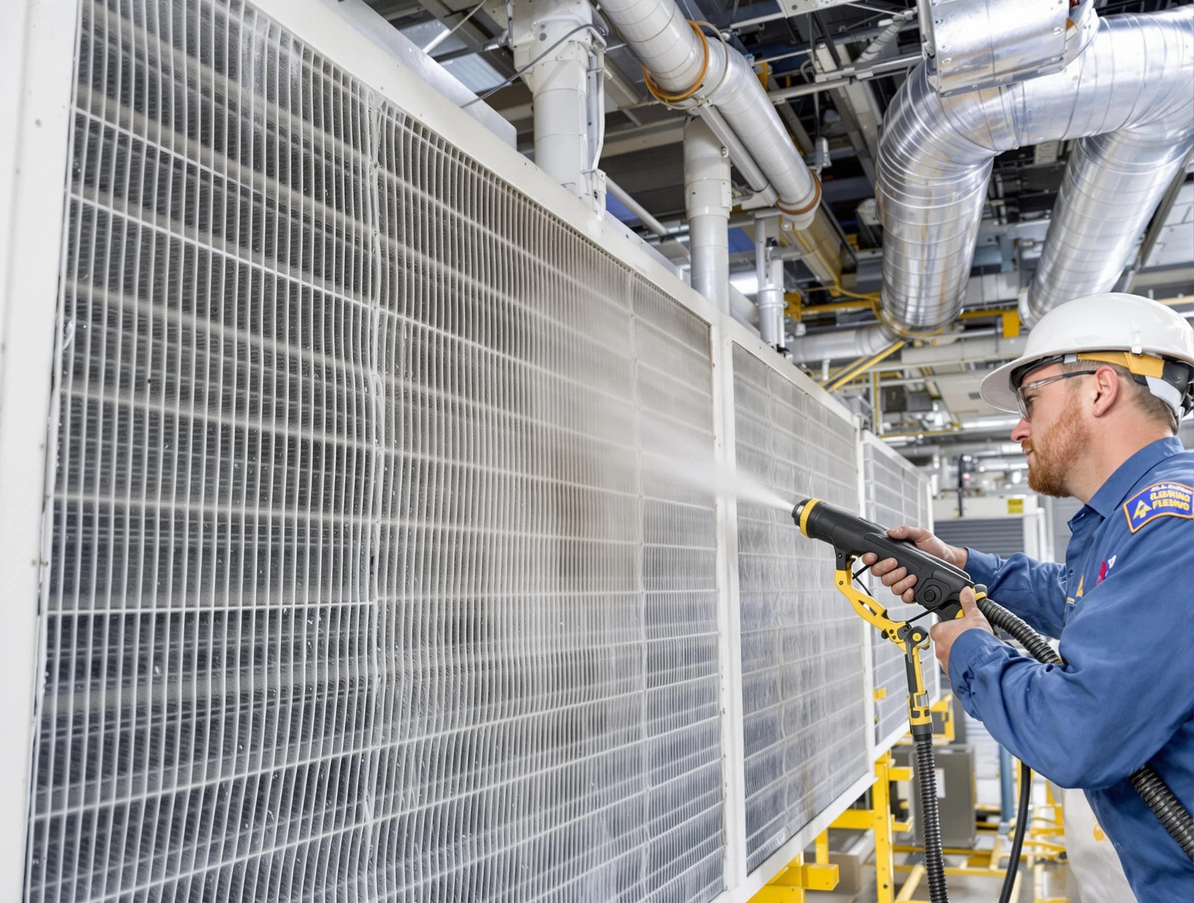 Professional commercial coil cleaning by South Park Air Duct Cleaning in South Park