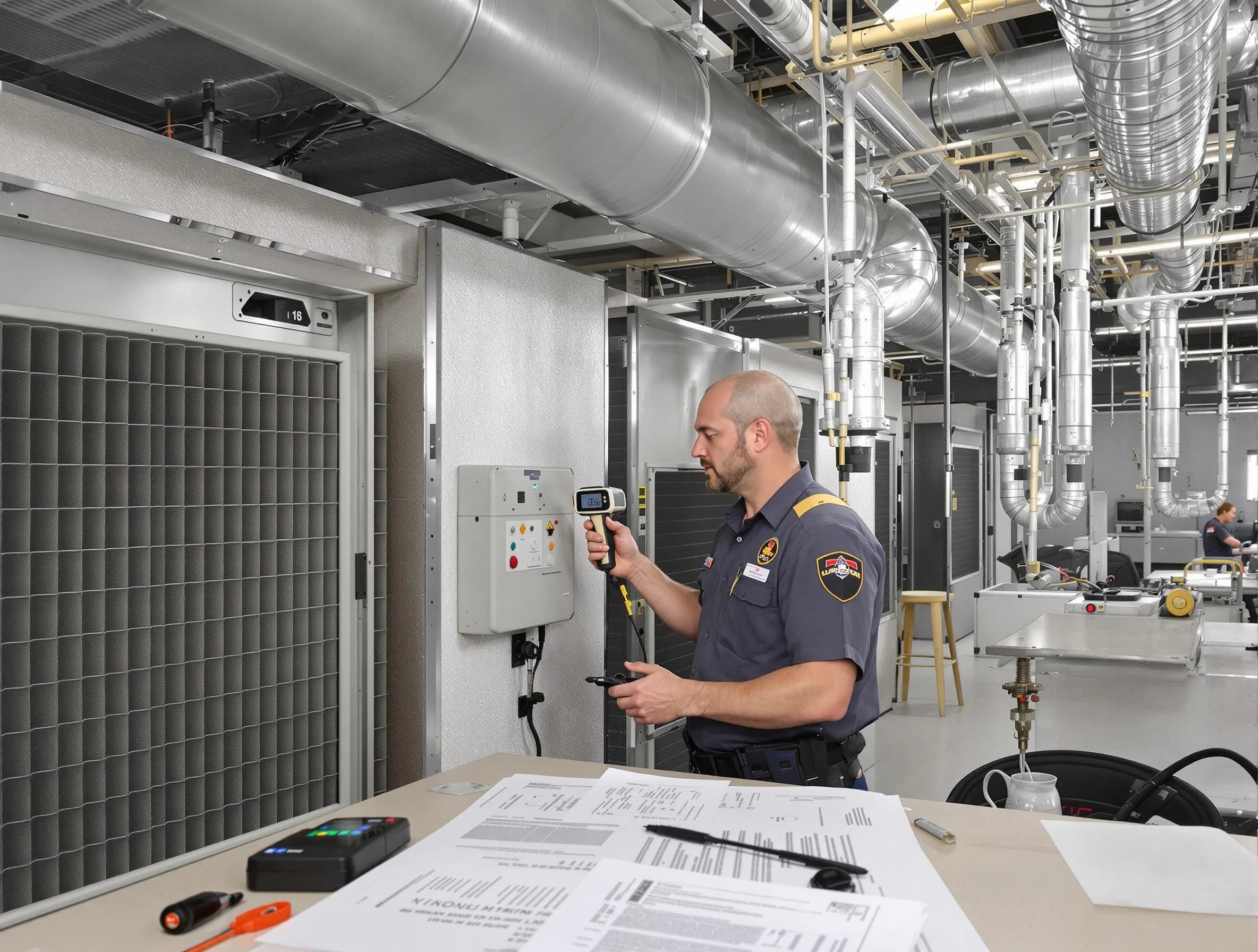 Professional filter system inspection by South Park Air Duct Cleaning in South Park