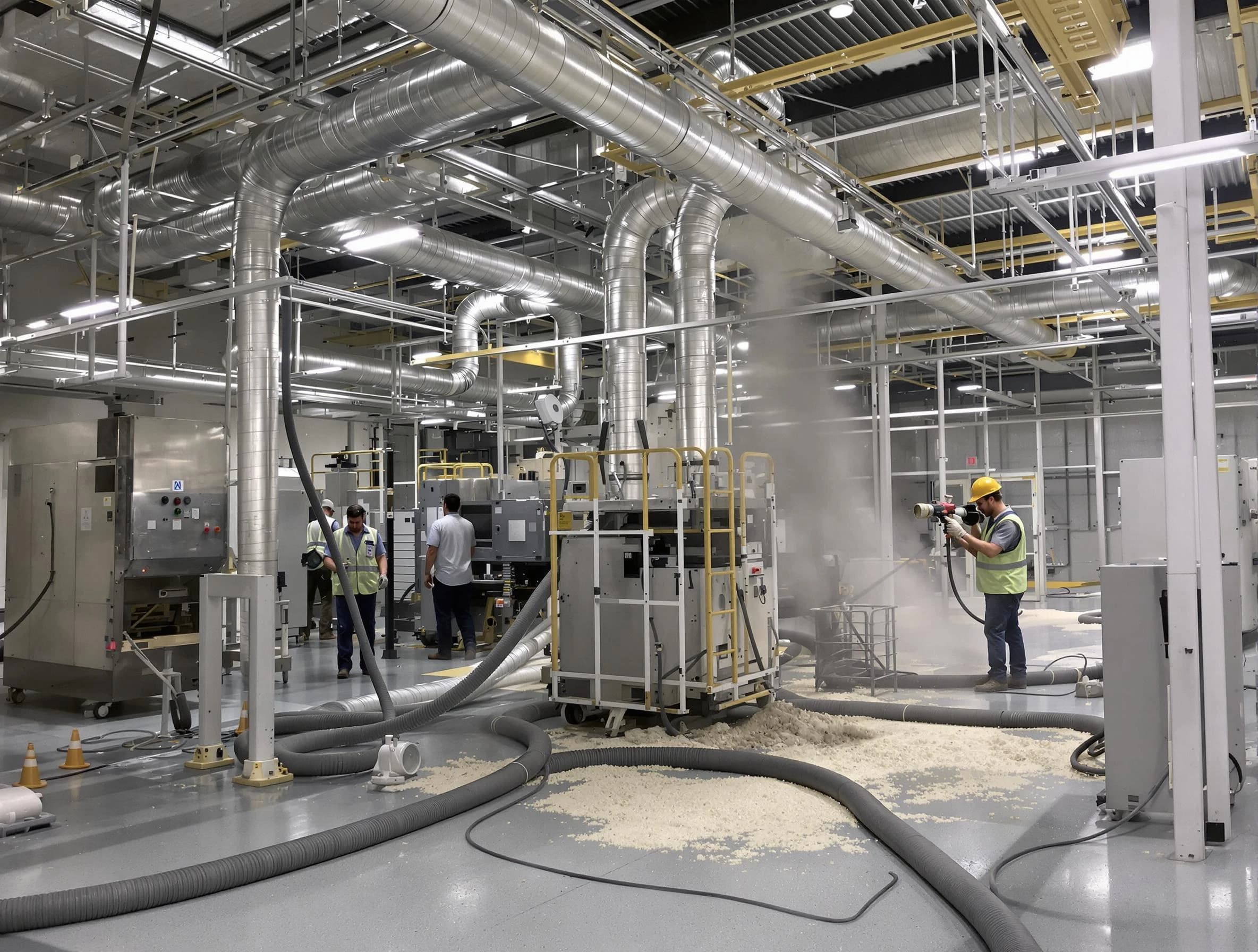 Heavy-duty industrial duct cleaning by South Park Air Duct Cleaning in South Park