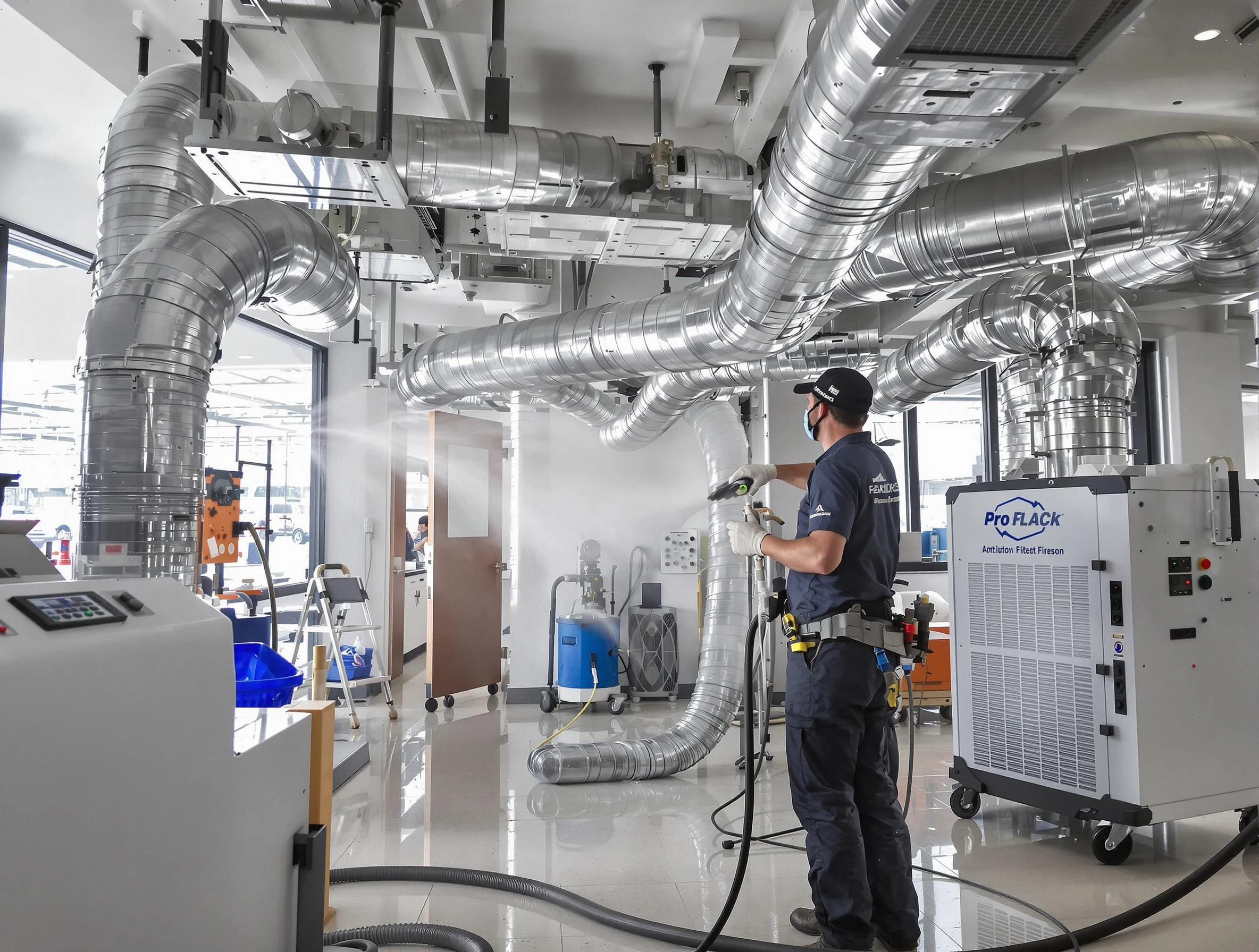 Negative Pressure Air Duct Cleaning in South Park