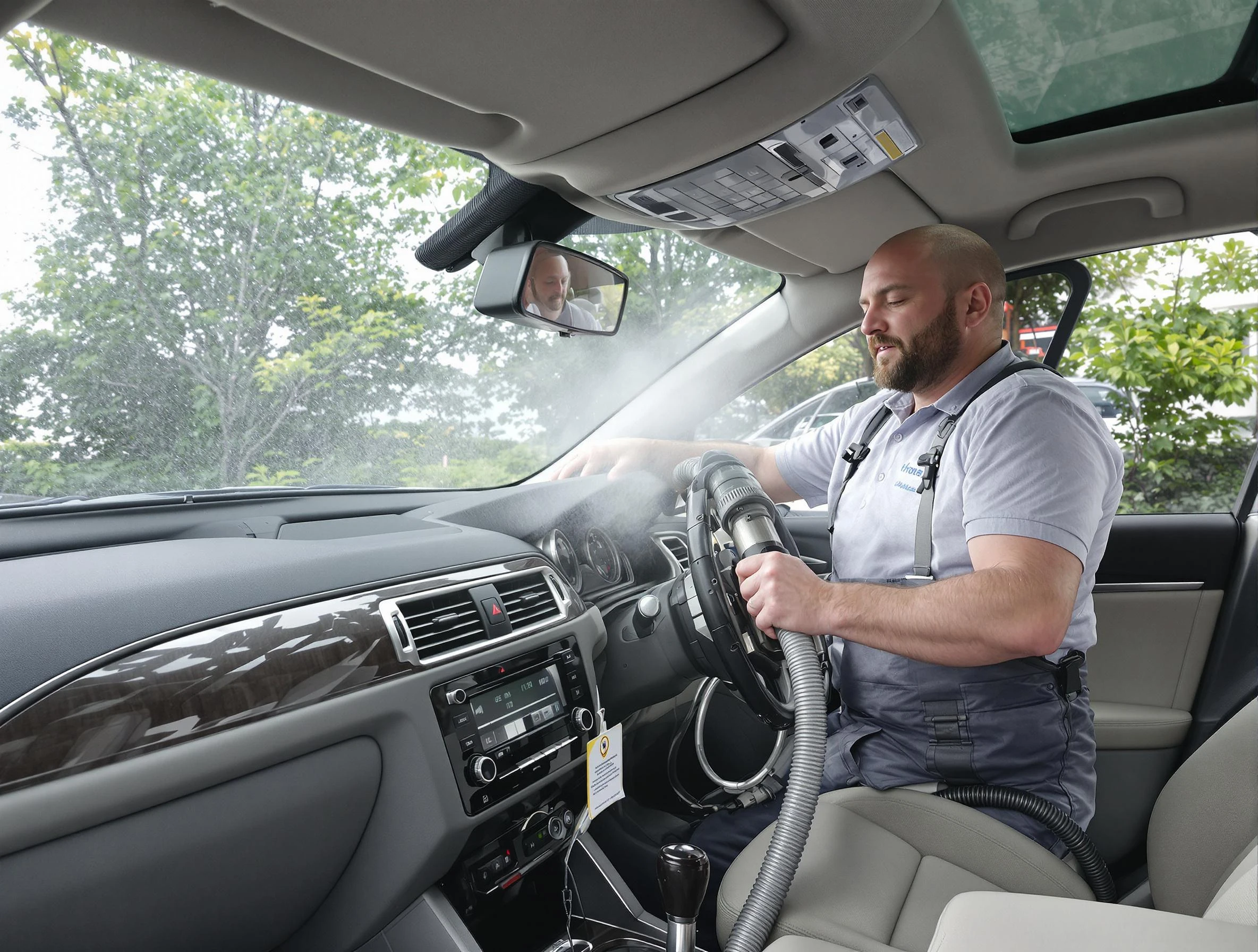 South Park Air Duct Cleaning specialist performing professional car duct cleaning in South Park