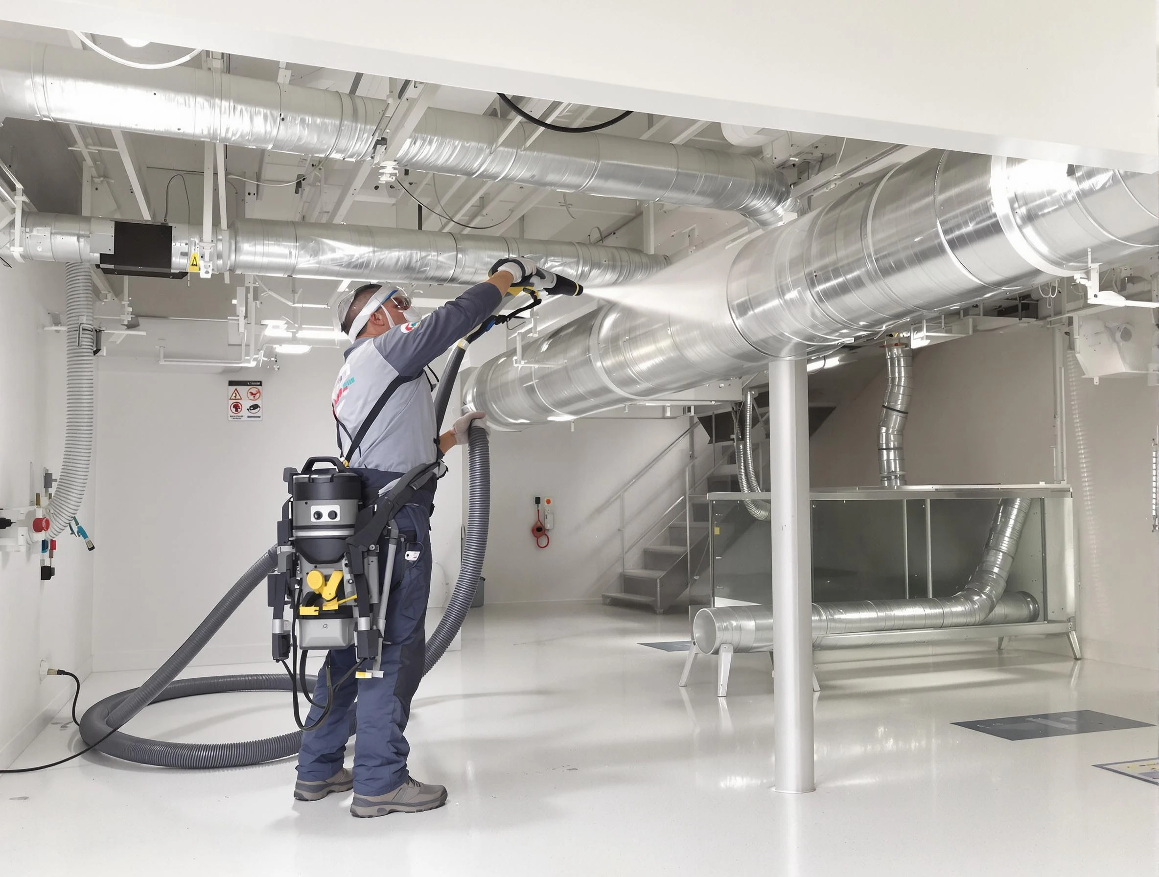 Professional central duct cleaning by South Park Air Duct Cleaning in South Park