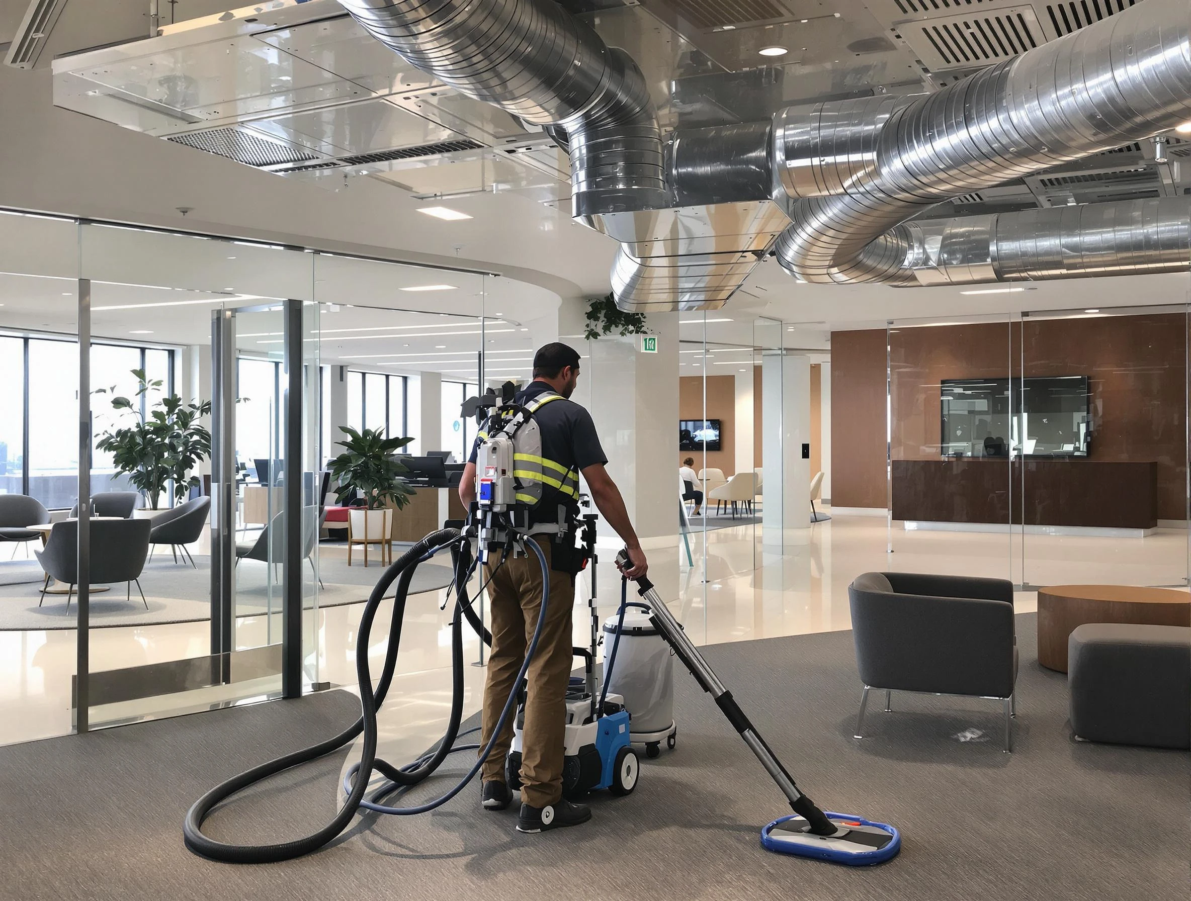Commercial duct cleaning service by South Park Air Duct Cleaning in South Park