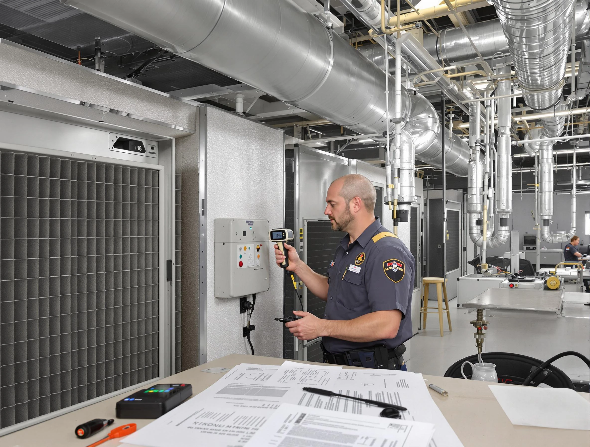 Professional filter system inspection by South Park Air Duct Cleaning in South Park